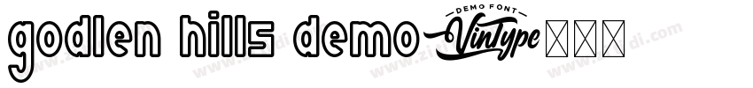 godlen hills demo字体转换